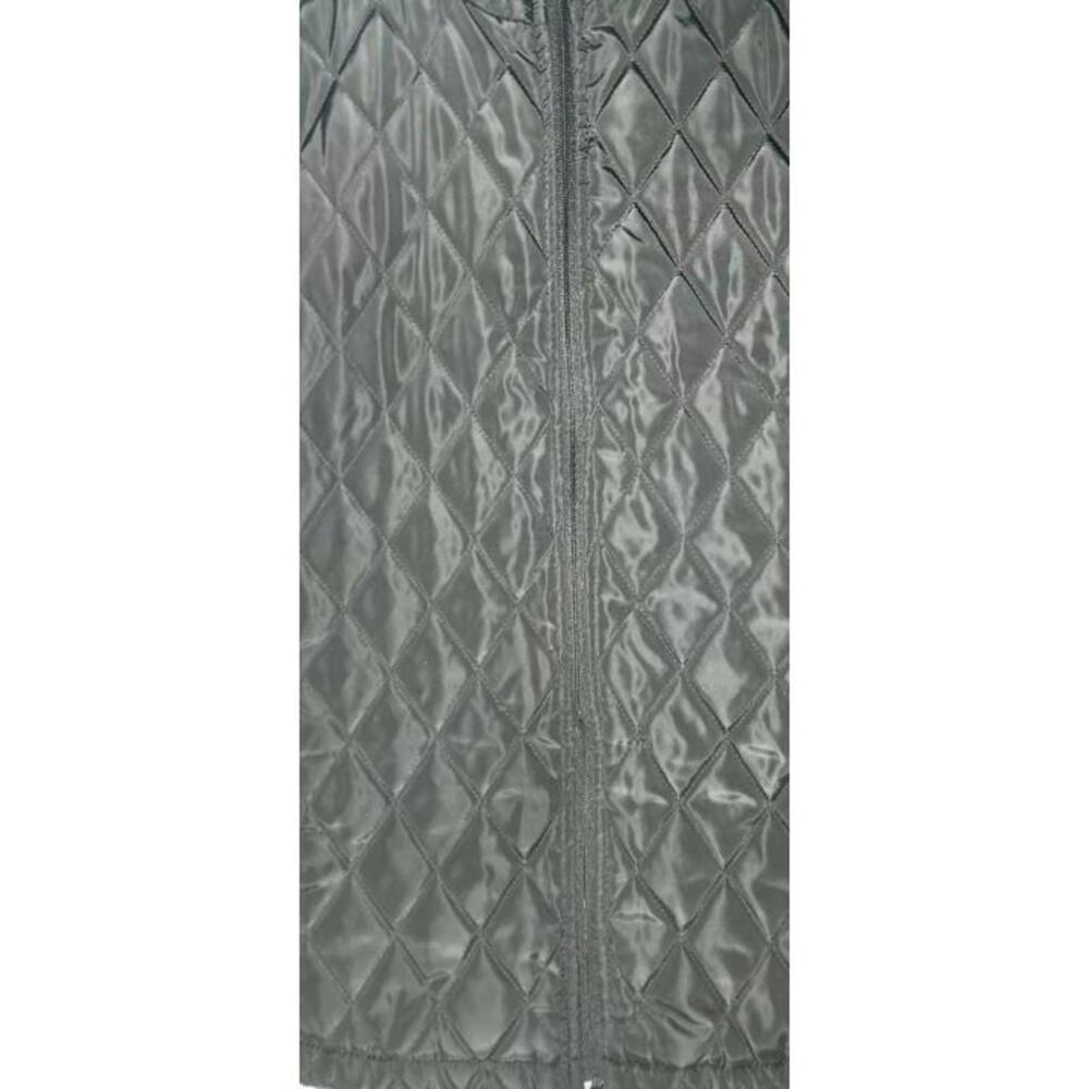 Tahari Quilt Lined Zip Up Vest Womens Size Large Black With Pockets Holiday Cold - Picture 5 of 13